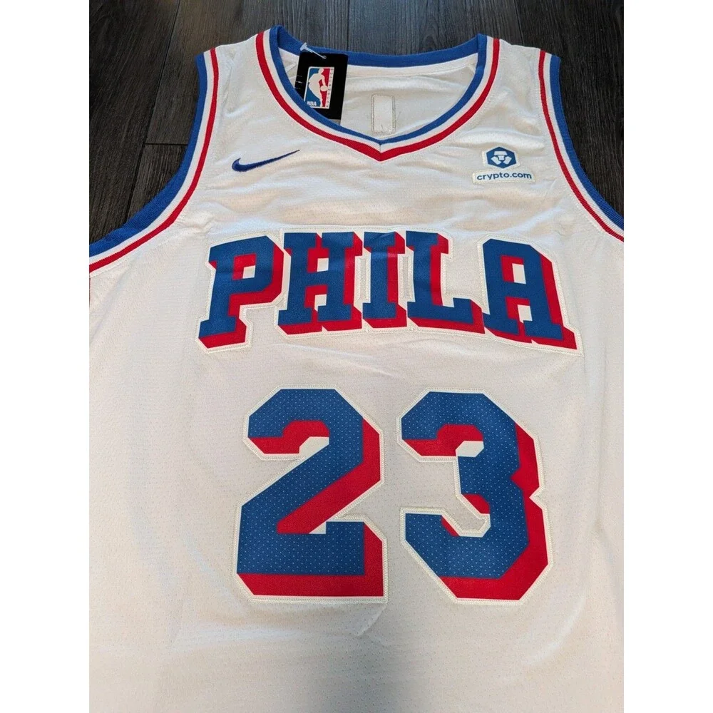 NEW!! Lebron James #23 White 2026 Philadelphia 76ers Jersey Small